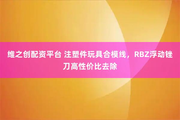 维之创配资平台 注塑件玩具合模线，RBZ浮动锉刀高性价比去除
