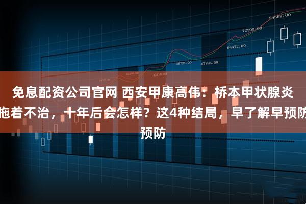 免息配资公司官网 西安甲康高伟：桥本甲状腺炎拖着不治，十年后会怎样？这4种结局，早了解早预防